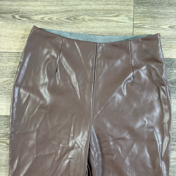 ASOS DESIGN Tall stretch faux leather flare pants - Picture 5 of 10